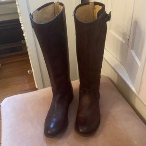 Frye women’s Pippa back zip tall boot, size 7.5B